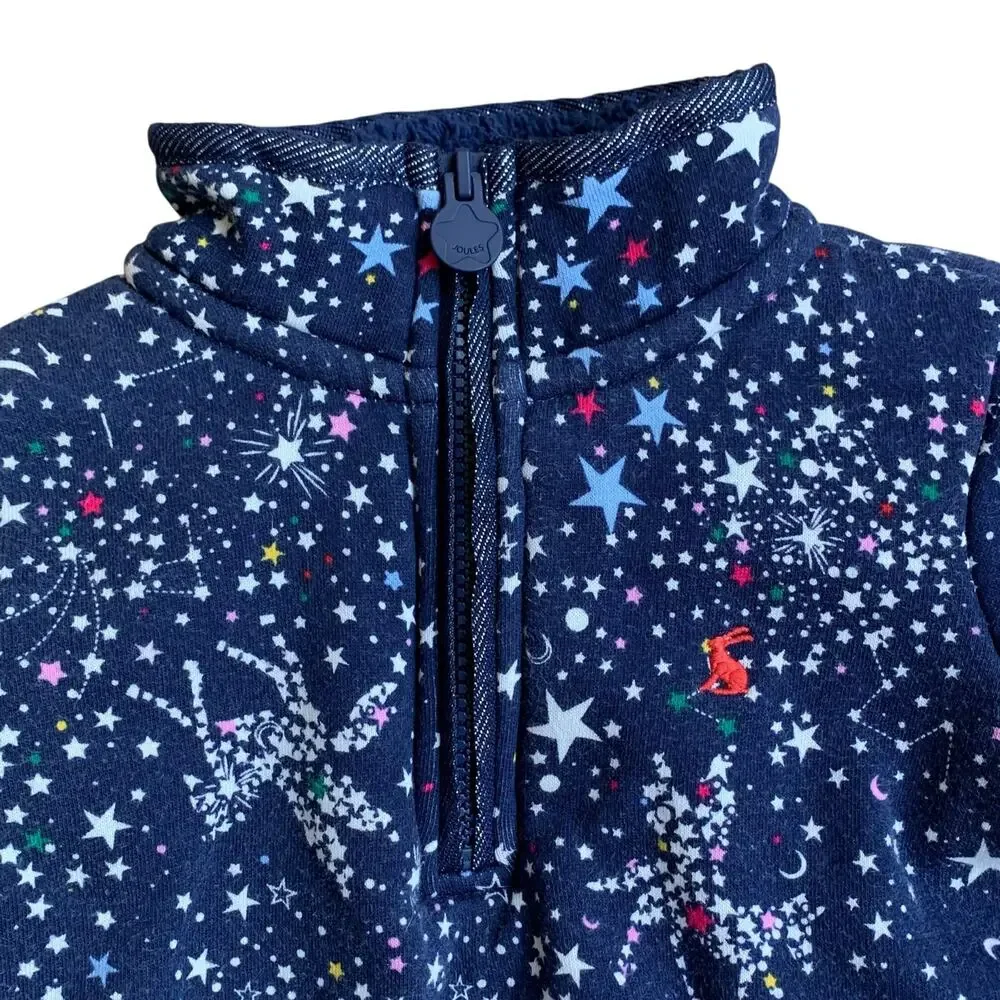 Joules Fairdale Luxe Half Zip Sweatshirt in Skystar